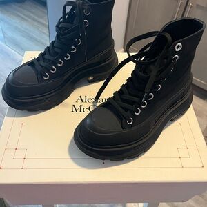 Alexander McQueen Black High-Top Sneakers